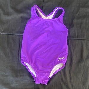 Speedo Kids One Piece Swimsuit in Vivid Purple